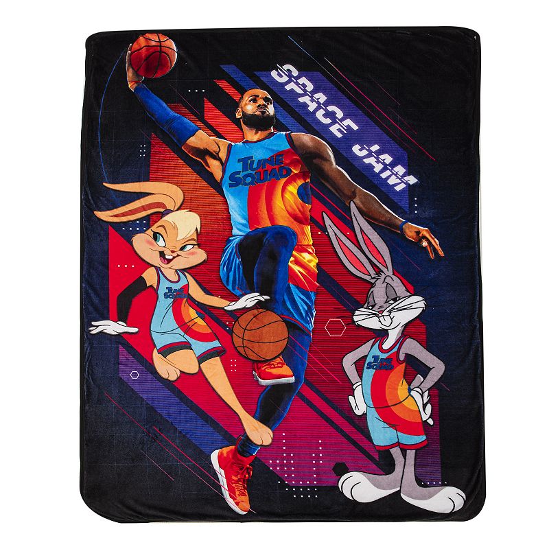 Space Jam 2 Silk Touch Sherpa Throw, Multicolor