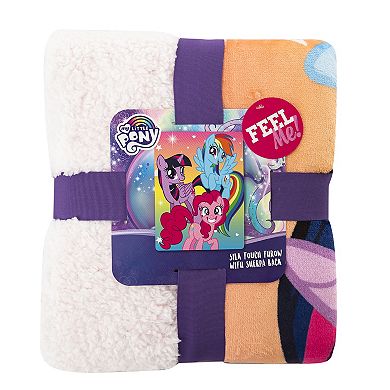 My Little Pony Rainbow Surprise Oversized Silk Touch Sherpa Throw