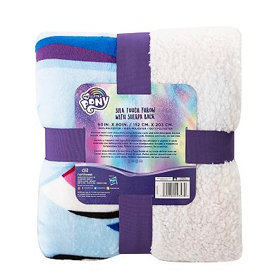 My Little Pony Rainbow Surprise Oversized Silk Touch Sherpa Throw