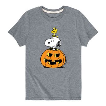 Boys 8-20 Peanuts Snoopy Woodstock Halloween Tee