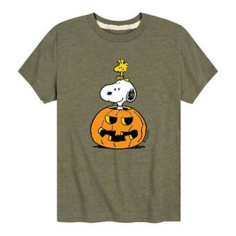 Boys 8-20 Peanuts Snoopy Woodstock Halloween Tee