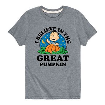 Boys 8-20 Peanuts Charlie Brown "I Believe In The Great Pumpkin" Tee