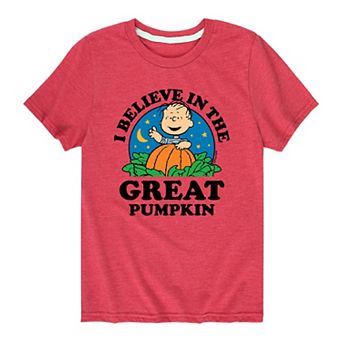 Boys 8-20 Peanuts Charlie Brown "I Believe In The Great Pumpkin" Tee