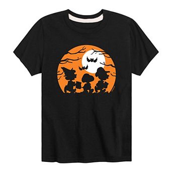 Boys 8-20 Peanuts Halloween Silhouettes Tee