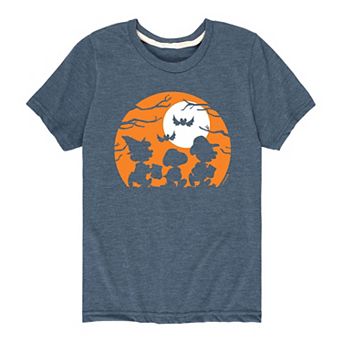 Boys 8-20 Peanuts Halloween Silhouettes Tee