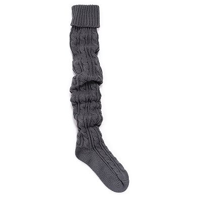 Women's MUK LUKS Cable Knit Over-the-Knee Socks