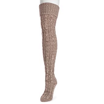 Women's MUK LUKS Cable Knit Over-the-Knee Socks