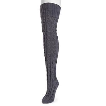 Women's MUK LUKS Cable Knit Over-the-Knee Socks