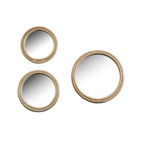 Sonoma Goods For Life® Rattan Wall Mirror 3piece Set