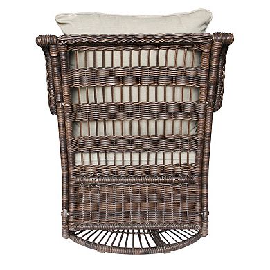 Sonoma Goods For Life Cortena Wicker Swivel Lounge Patio Chair