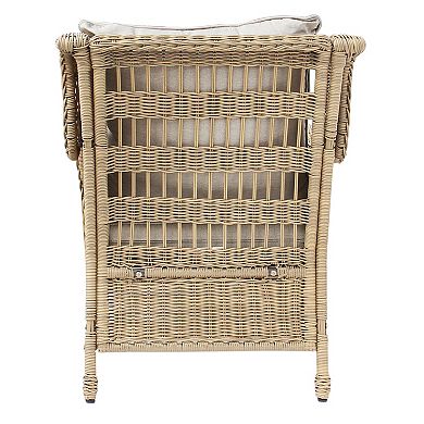 Sonoma Goods For Life Cortena Wicker Lounge Arm Chair
