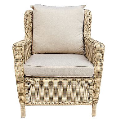 Sonoma Goods For Life Cortena Wicker Lounge Arm Chair