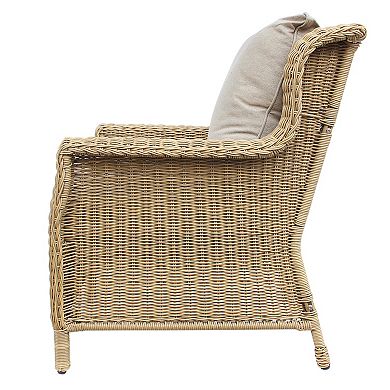 Sonoma Goods For Life Cortena Wicker Lounge Arm Chair