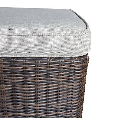 Sonoma Goods For Life Cortena Wicker Patio Ottoman
