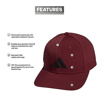 Men's adidas 3-Bar Snapback Hat