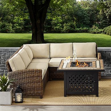 Crosley Bradenton 4-Piece Outdoor Wicker Seating Set