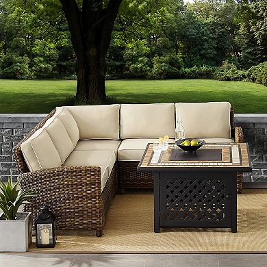 Crosley Bradenton 4-Piece Outdoor Wicker Seating Set