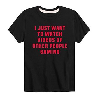 Boys 8-20 Watch Videos Graphic Tee