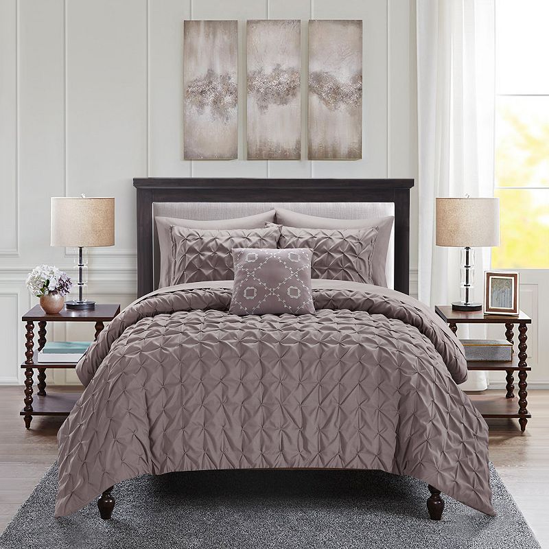 30994332 Chic Home Mercer Comforter Set with Coordinating T sku 30994332