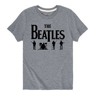Boys 8-20 The Beatles Black Logo Tee