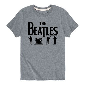 Boys 8-20 The Beatles Black Logo Tee