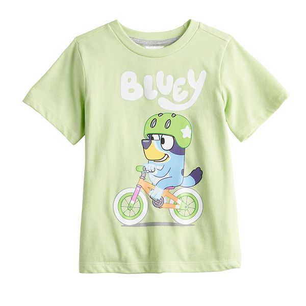 Bluey, Shirts & Tops, Moose Toddler Boy Girl Bluey Printed Short Sleeve  Tshirt Green 4t