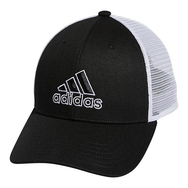 Black adidas trucker hat sale