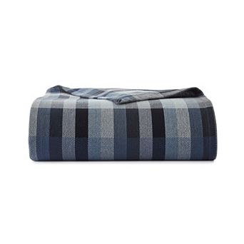 Eddie Bauer Windsor Stripe Blue Blanket