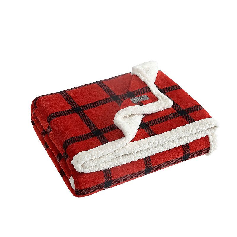 Eddie Bauer Bunkhouse Plaid Throw, Red