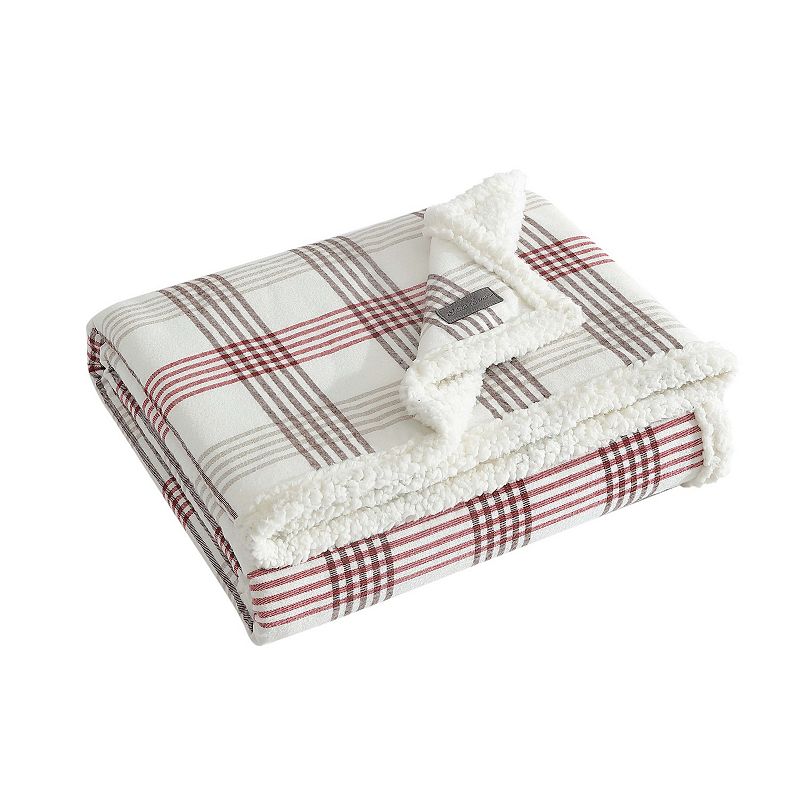 Eddie Bauer Union Bay Plaid Throw, Red