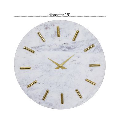 CosmoLiving by Cosmopolitan Marble Wall Clock
