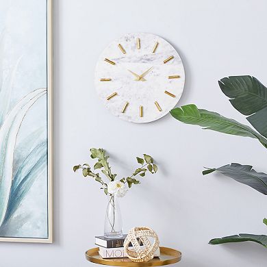 CosmoLiving by Cosmopolitan Marble Wall Clock