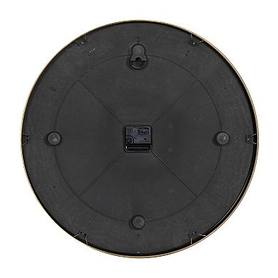 CosmoLiving by Cosmopolitan Gold Finish Wall Clock