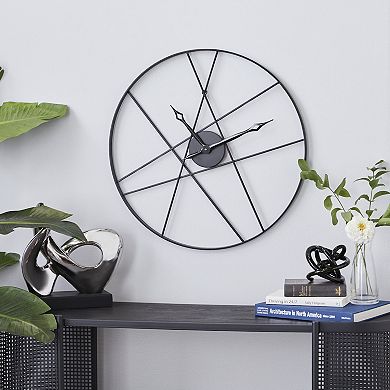 CosmoLiving by Cosmopolitan Abstract Line Wall Clock