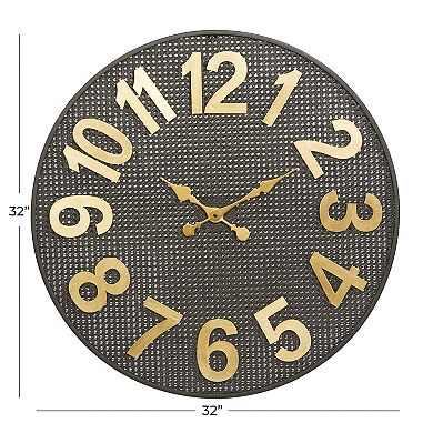 CosmoLiving by Cosmopolitan Industrial Wall Clock