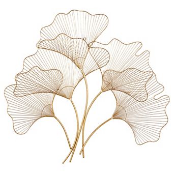 CosmoLiving by Cosmopolitan Ginkgo Leaves Wall Decor