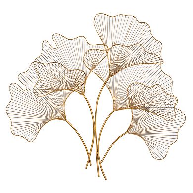 CosmoLiving by Cosmopolitan Ginkgo Leaves Wall Decor