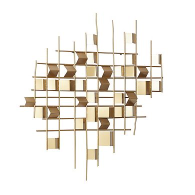 CosmoLiving by Cosmopolitan Square Line Wall Decor