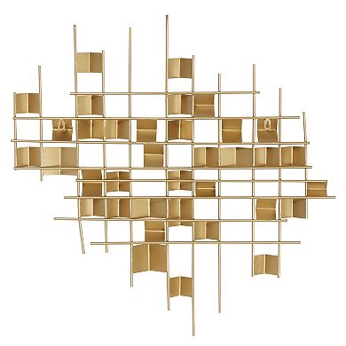 CosmoLiving by Cosmopolitan Square Line Wall Decor