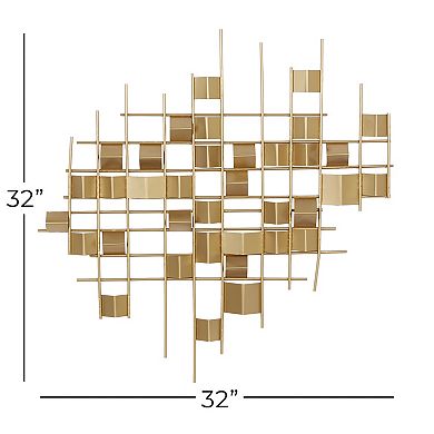 CosmoLiving by Cosmopolitan Square Line Wall Decor
