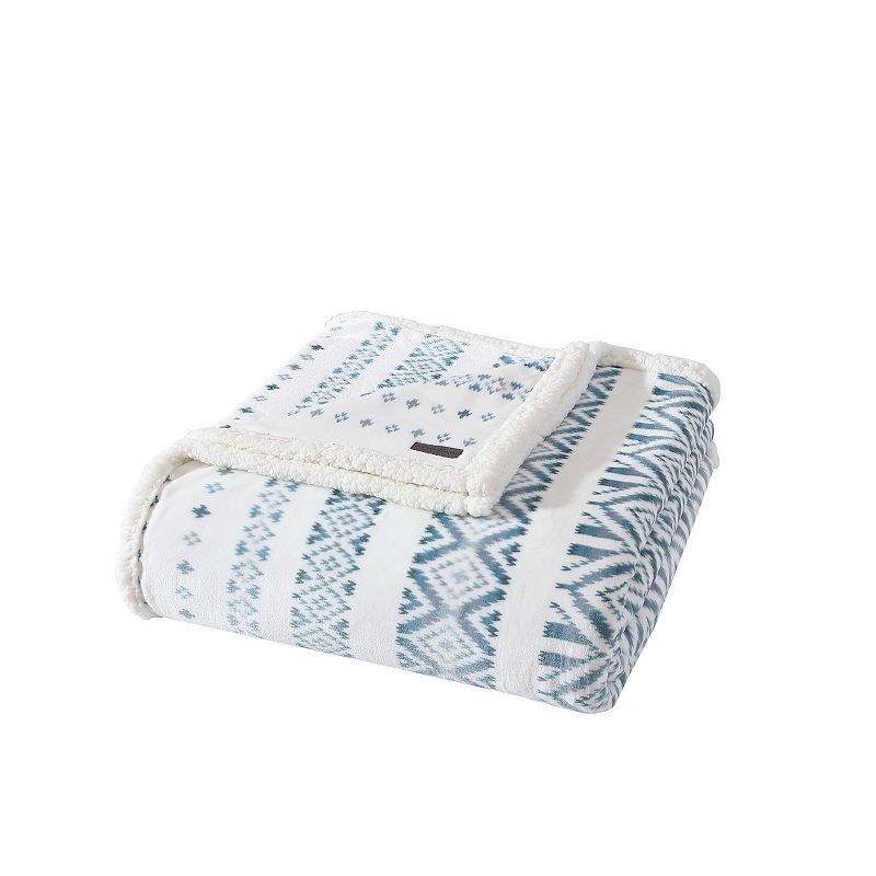 Eddie Bauer Mountain Village Blanket, Blue, King