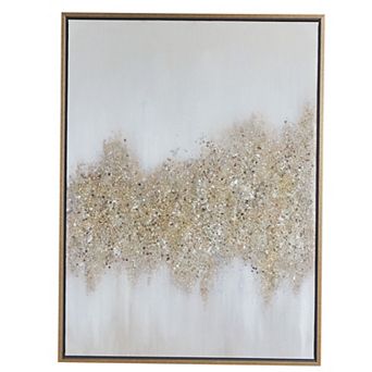 CosmoLiving by Cosmopolitan Abstract Glitter Wall Art