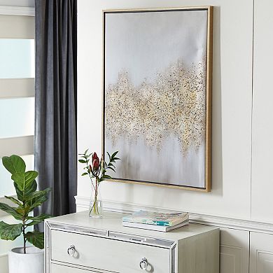 CosmoLiving by Cosmopolitan Abstract Glitter Wall Art