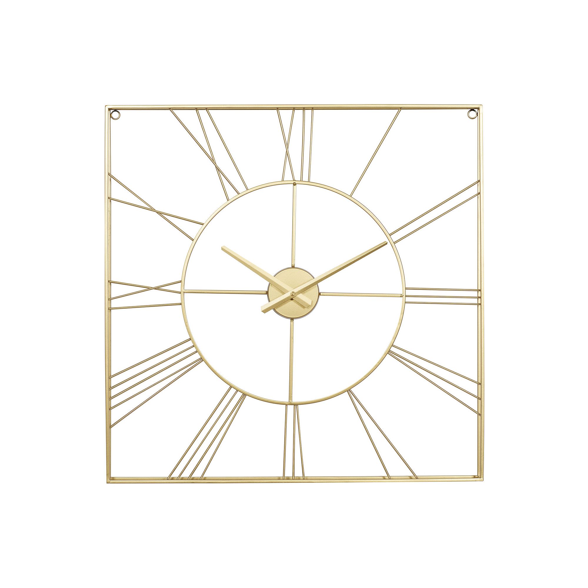 CosmoLiving by Cosmopolitan Chic Gold Finish Wall Clock