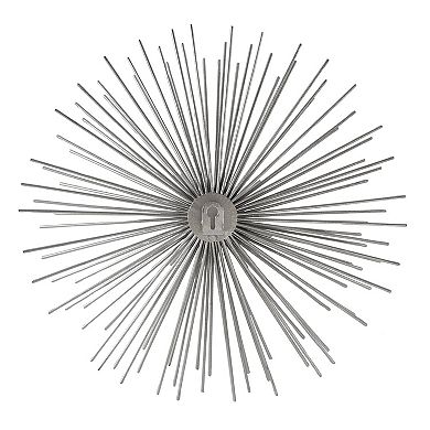 CosmoLiving by Cosmopolitan Sunburst Silver Finish Wall Decor 3-piece Set
