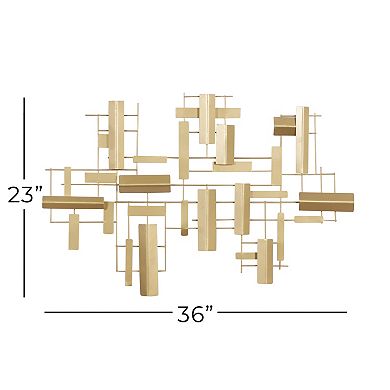 CosmoLiving by Cosmopolitan Abstract Line Wall Decor