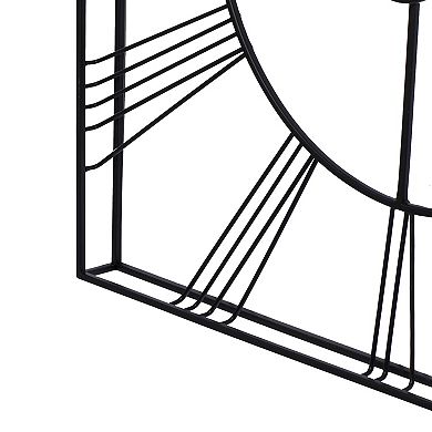 CosmoLiving by Cosmopolitan Industrial Square Wall Clock