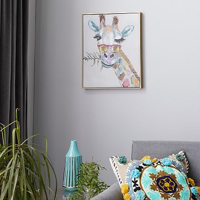 CosmoLiving by Cosmopolitan Giraffe Wall Art