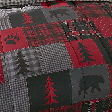 Donna Sharp Crimson Paw Comforter Set with Shams