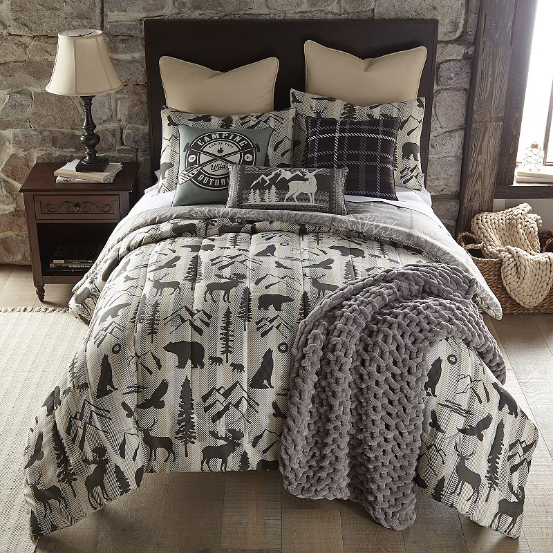 Donna Sharp Forest Weave Comforter Set with Shams, Multicolor, King
